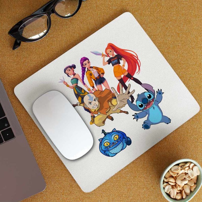 PC, gaming si accesorii - Periferice PC - Mousepad - Mousepad Avatar Huntrix Kpop Last Airbender, 21x19cm - Infinity.ro