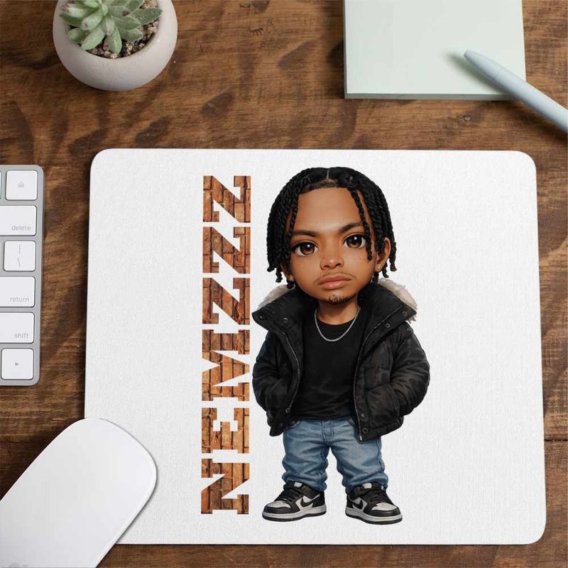 PC, gaming si accesorii - Periferice PC - Mousepad - Mousepad Nemzzz Escape Chibi, 21x19cm - Infinity.ro