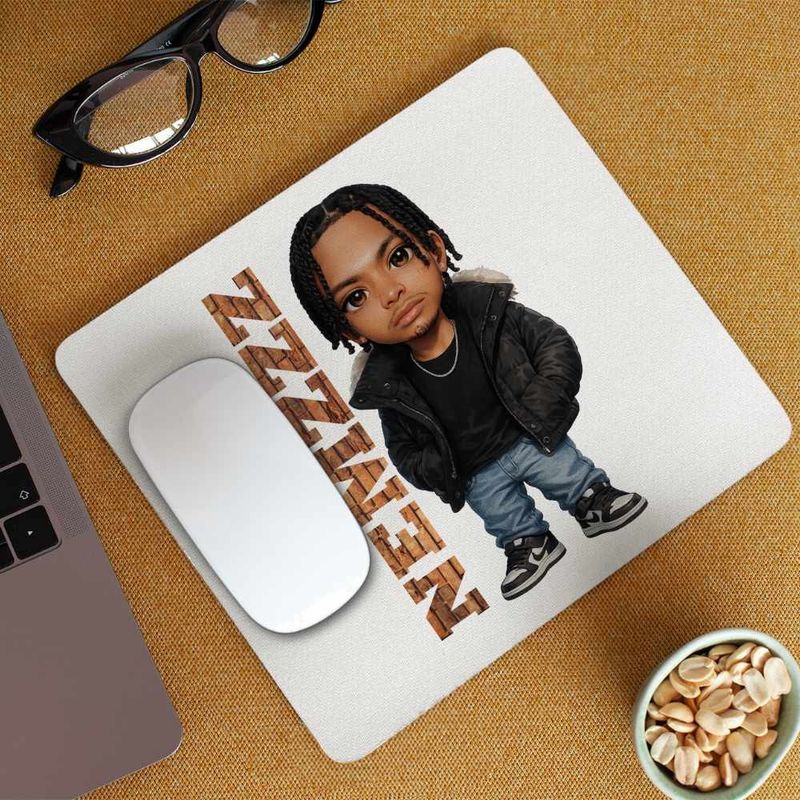 PC, gaming si accesorii - Periferice PC - Mousepad - Mousepad Nemzzz Escape Chibi, 21x19cm - Infinity.ro