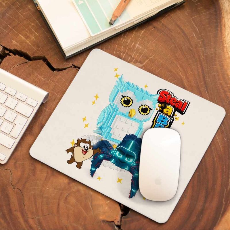 PC, gaming si accesorii - Periferice PC - Mousepad - Mousepad Steal Brainrot Clickerrinocrabo Roblox Meme, 21x19cm - Infinity.ro