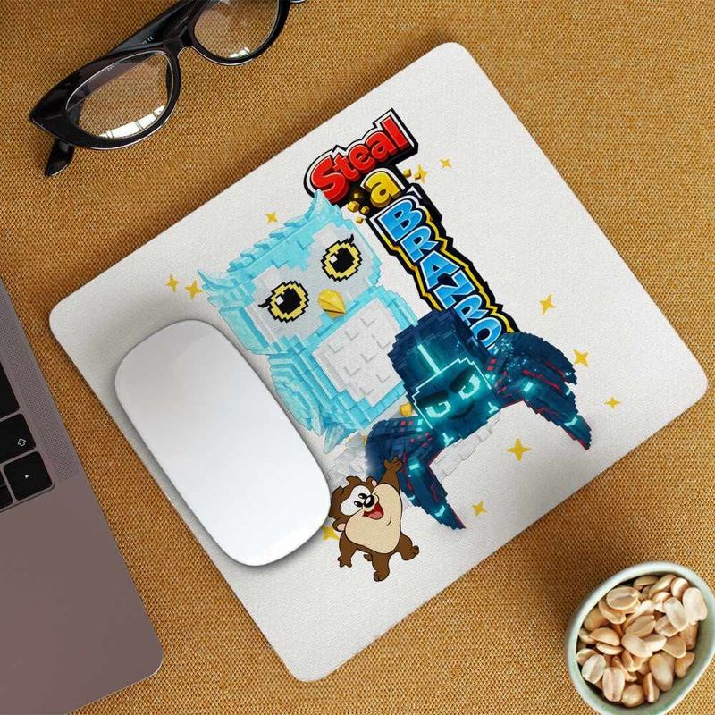PC, gaming si accesorii - Periferice PC - Mousepad - Mousepad Steal Brainrot Clickerrinocrabo Roblox Meme, 21x19cm - Infinity.ro