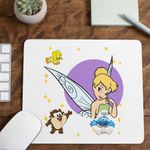 PC, gaming si accesorii - Periferice PC - Mousepad - Mousepad Peter Pan Tinker Bell Clopotica, 21x19cm - Infinity.ro