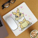 PC, gaming si accesorii - Periferice PC - Mousepad - Mousepad Miss Bunny Iepuras Bambi Love, 21x19cm - Infinity.ro