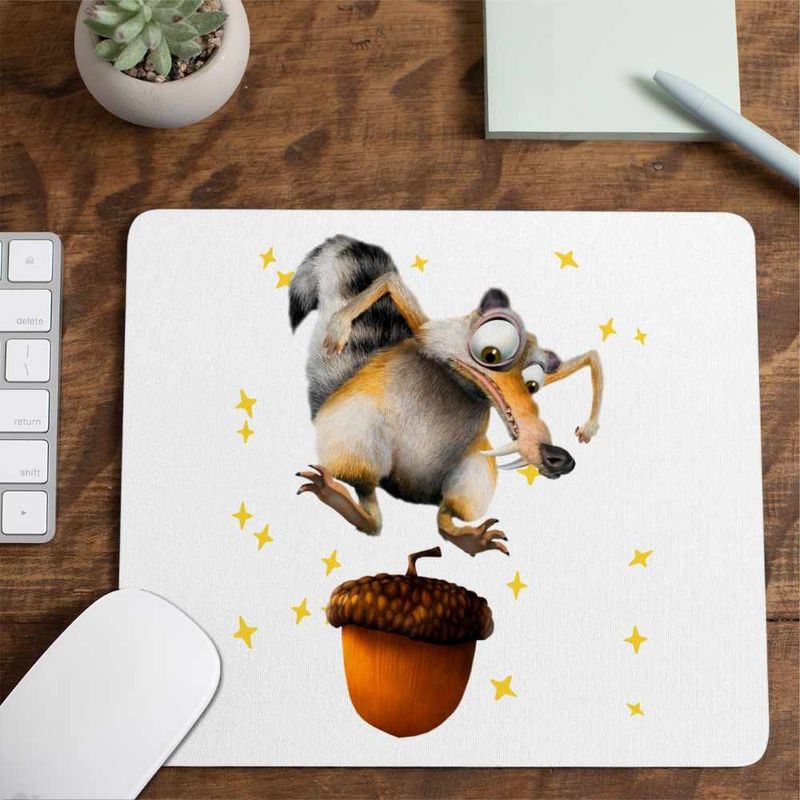 PC, gaming si accesorii - Periferice PC - Mousepad - Mousepad Ice Age Scrat Veverita, 21x19cm - Infinity.ro