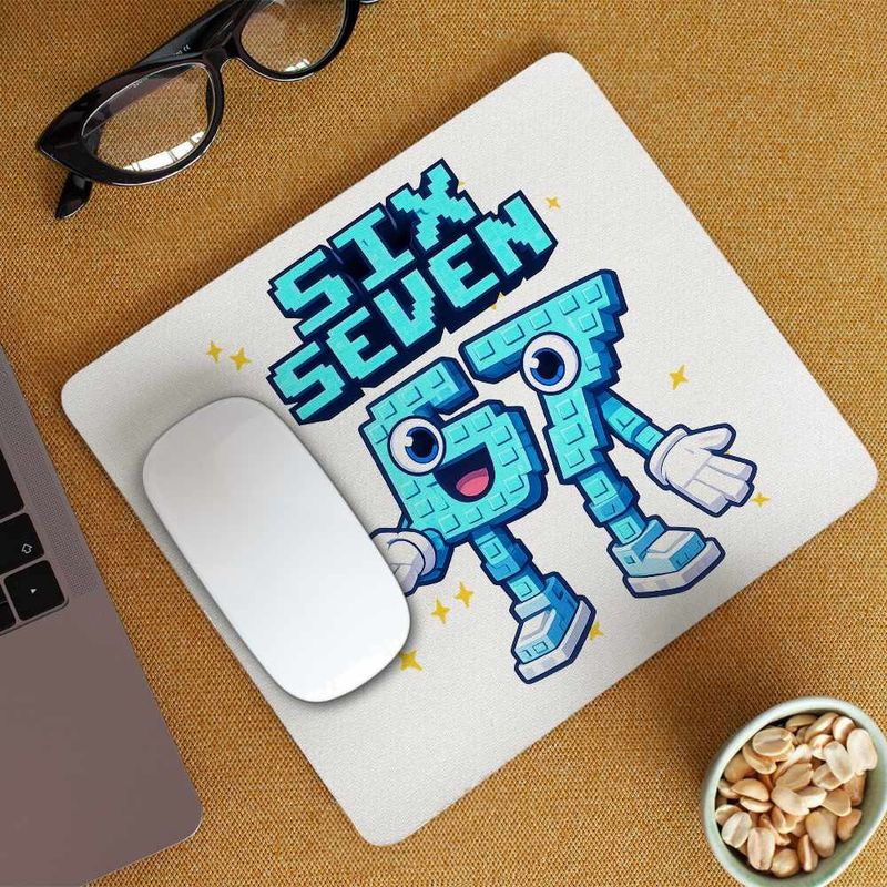 PC, gaming si accesorii - Periferice PC - Mousepad - Mousepad Six Seven Meme Roblox 67 Sase Sapte Steal a Brainrot , 21x19cm - Infinity.ro