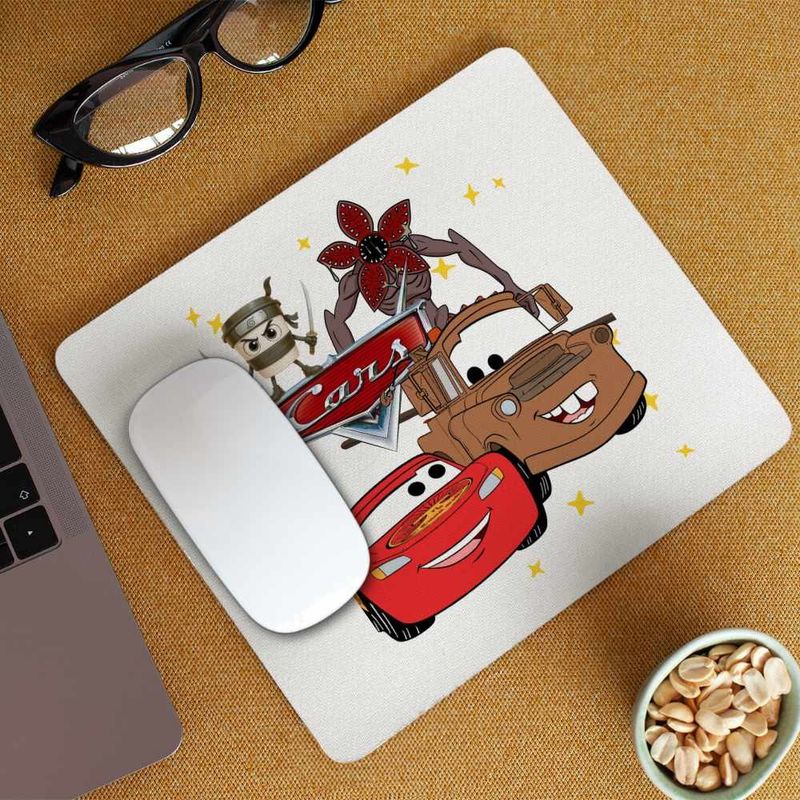 PC, gaming si accesorii - Periferice PC - Mousepad - Mousepad Cars Fulger Bucsa Mater Masini, 21x19cm - Infinity.ro