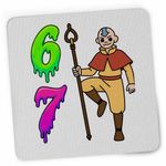 PC, gaming si accesorii - Periferice PC - Mousepad - Mousepad Avatar Six Seven Last Airbender 67 Calugar Shaolin, 21x19cm - Infinity.ro