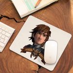 PC, gaming si accesorii - Periferice PC - Mousepad - Mousepad Hiccup Viking Dragon Rider How to train your dragon, 21x19cm - Infinity.ro