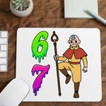 PC, gaming si accesorii - Periferice PC - Mousepad - Mousepad Avatar Six Seven Last Airbender 67 Calugar Shaolin, 21x19cm - Infinity.ro