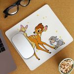 PC, gaming si accesorii - Periferice PC - Mousepad - Mousepad Bambi Fluturas Thumper Coada Iepure, 21x19cm - Infinity.ro