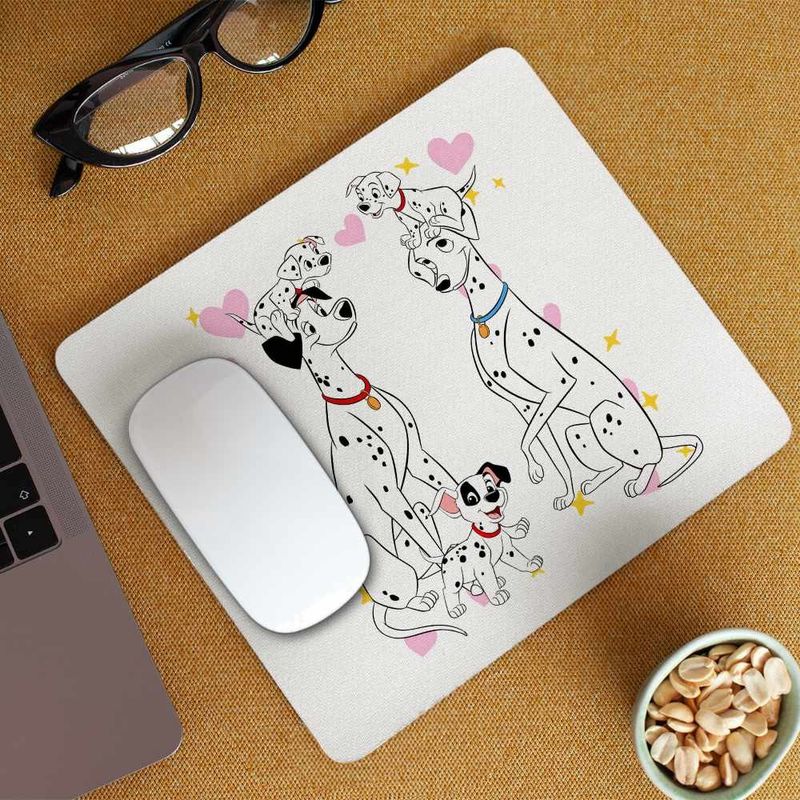 PC, gaming si accesorii - Periferice PC - Mousepad - Mousepad 101 Dalmatieni Pongo Perdita Familie Catelusi, 21x19cm - Infinity.ro