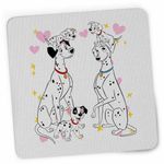 PC, gaming si accesorii - Periferice PC - Mousepad - Mousepad 101 Dalmatieni Pongo Perdita Familie Catelusi, 21x19cm - Infinity.ro