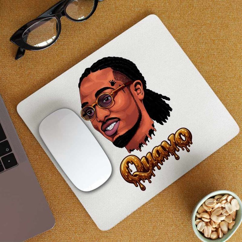 PC, gaming si accesorii - Periferice PC - Mousepad - Mousepad Quavo Party Rap Trap Vibe, 21x19cm - Infinity.ro