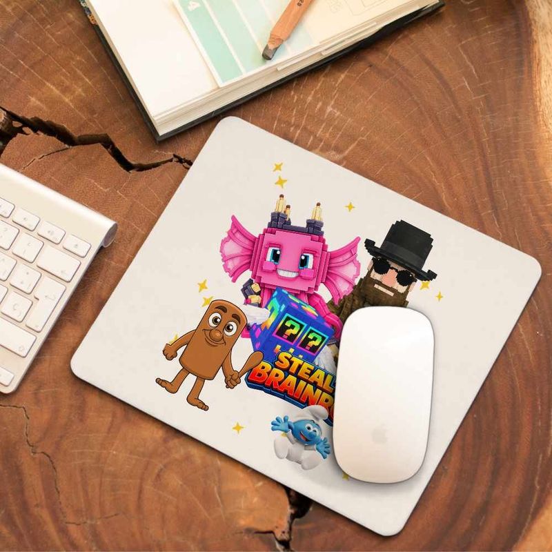 PC, gaming si accesorii - Periferice PC - Mousepad - Mousepad Steal a Brainrot Matteo Roblox Meme, 21x19cm - Infinity.ro