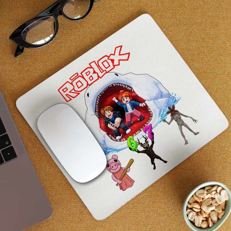 PC, gaming si accesorii - Periferice PC - Mousepad - Mousepad Fish it Pescar Roblox Sea Monster, 21x19cm - Infinity.ro