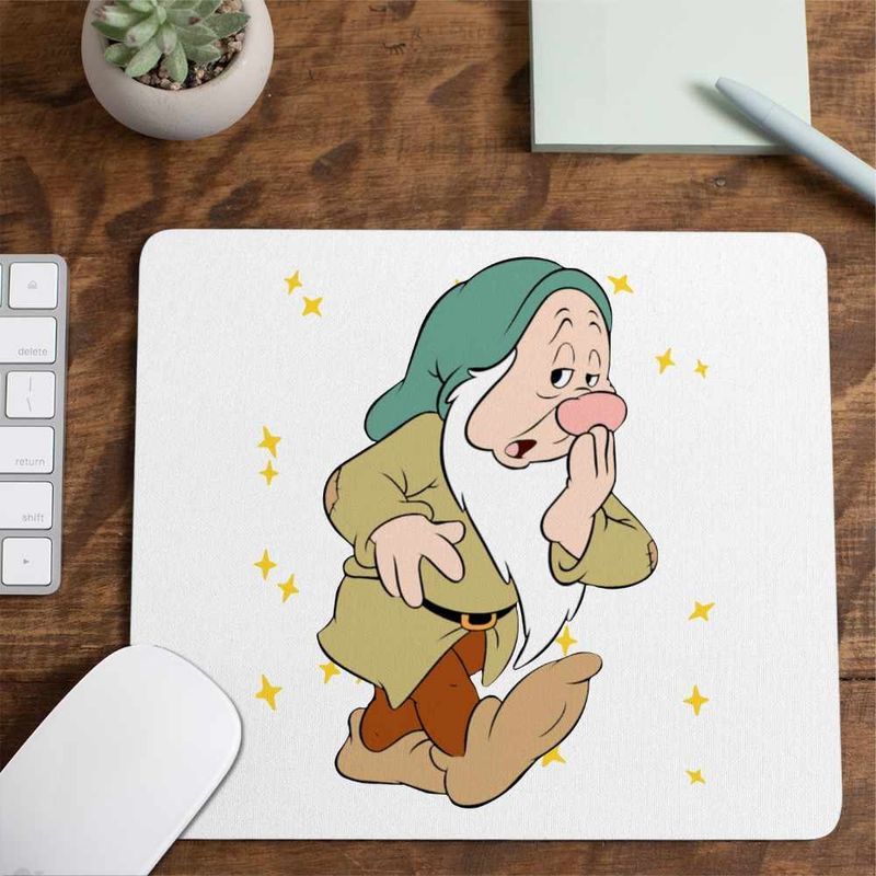 PC, gaming si accesorii - Periferice PC - Mousepad - Mousepad Alba ca Zapada Somnorosul, 21x19cm - Infinity.ro
