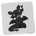 PC, gaming si accesorii - Periferice PC - Mousepad - Mousepad Toothless Dragon Night Fury How to train your dragon, 21x19cm - Infinity.ro