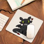 PC, gaming si accesorii - Periferice PC - Mousepad - Mousepad Toothless Dragon Night Fury How to train your dragon, 21x19cm - Infinity.ro