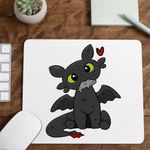 PC, gaming si accesorii - Periferice PC - Mousepad - Mousepad Toothless Dragon Night Fury How to train your dragon, 21x19cm - Infinity.ro