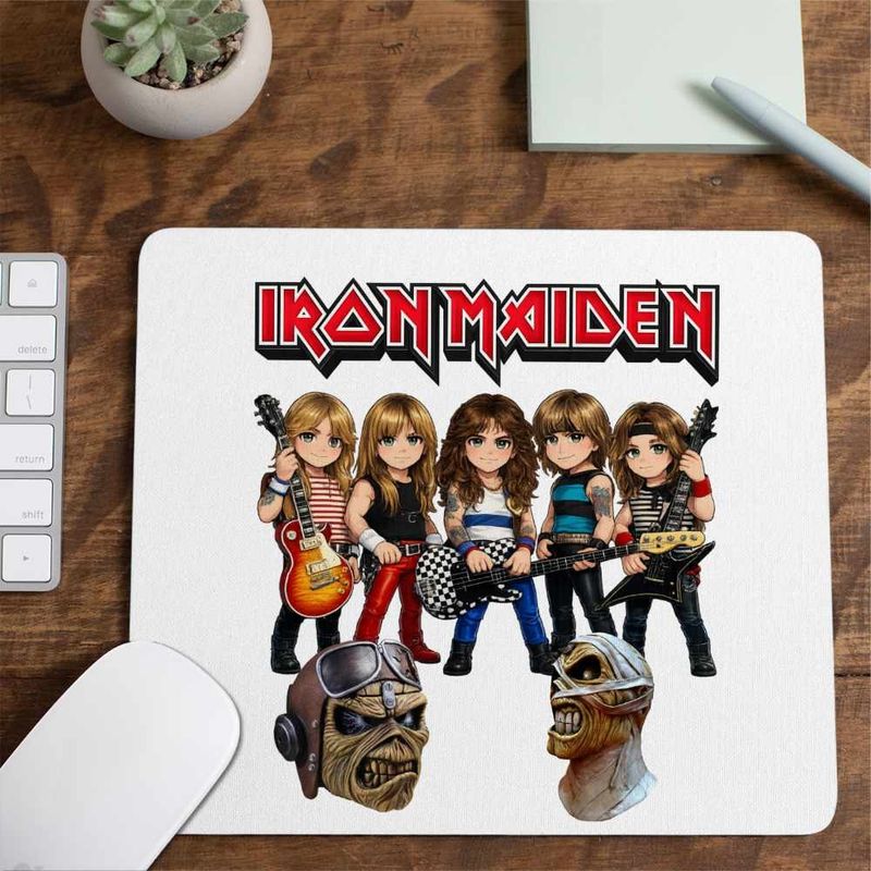 PC, gaming si accesorii - Periferice PC - Mousepad - Mousepad Iron Maiden Wasted Years, 21x19cm - Infinity.ro