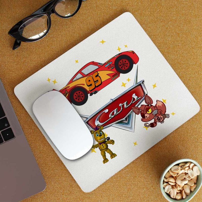 PC, gaming si accesorii - Periferice PC - Mousepad - Mousepad Cars Fulger Masini Aventuri, 21x19cm - Infinity.ro