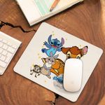 PC, gaming si accesorii - Periferice PC - Mousepad - Mousepad Bambi Stitch Thumper Iepure Dragut, 21x19cm - Infinity.ro