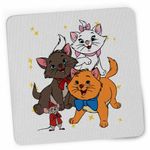 PC, gaming si accesorii - Periferice PC - Mousepad - Mousepad Pisicile Aristocrate Toulouse Motanel, 21x19cm - Infinity.ro