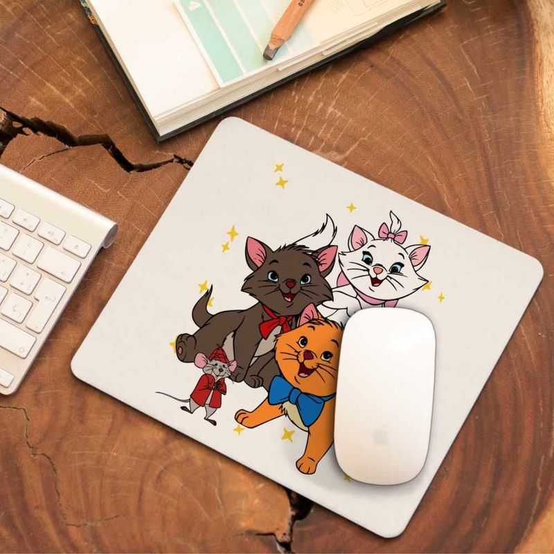PC, gaming si accesorii - Periferice PC - Mousepad - Mousepad Pisicile Aristocrate Toulouse Motanel, 21x19cm - Infinity.ro