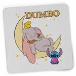 PC, gaming si accesorii - Periferice PC - Mousepad - Mousepad Dumbo Luna Somn Usor Elefant Circ, 21x19cm - Infinity.ro