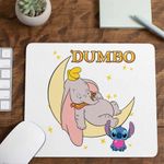 PC, gaming si accesorii - Periferice PC - Mousepad - Mousepad Dumbo Luna Somn Usor Elefant Circ, 21x19cm - Infinity.ro