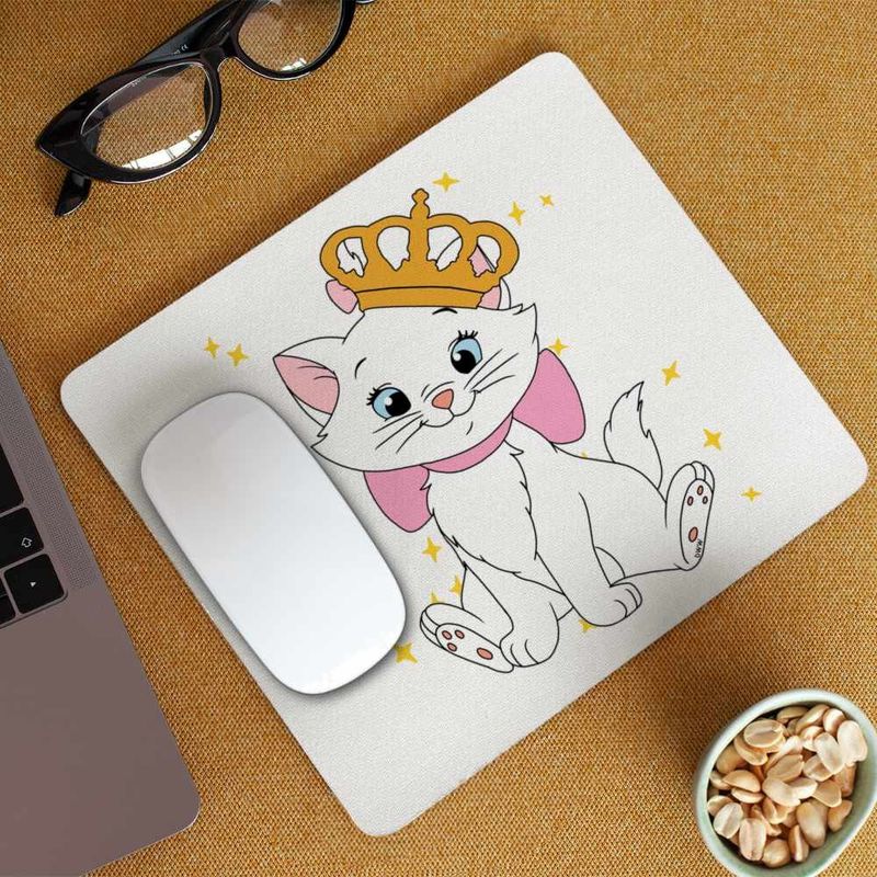 PC, gaming si accesorii - Periferice PC - Mousepad - Mousepad Pisicile Aristocrate Marie Printesa Regina Coroana, 21x19cm - Infinity.ro
