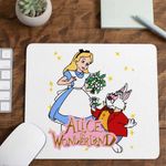 PC, gaming si accesorii - Periferice PC - Mousepad - Mousepad Alice Tara Minunilor Iepure, 21x19cm - Infinity.ro