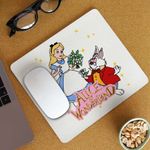 PC, gaming si accesorii - Periferice PC - Mousepad - Mousepad Alice Tara Minunilor Iepure, 21x19cm - Infinity.ro