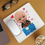PC, gaming si accesorii - Periferice PC - Mousepad - Mousepad Boss Baby Ciocolata Valentines Day, 21x19cm - Infinity.ro