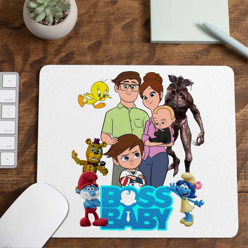PC, gaming si accesorii - Periferice PC - Mousepad - Mousepad Boss Baby Family, 21x19cm - Infinity.ro