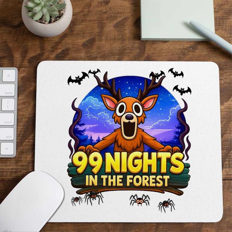 PC, gaming si accesorii - Periferice PC - Mousepad - Mousepad 99 Nights Padure Roblox, 21x19cm - Infinity.ro