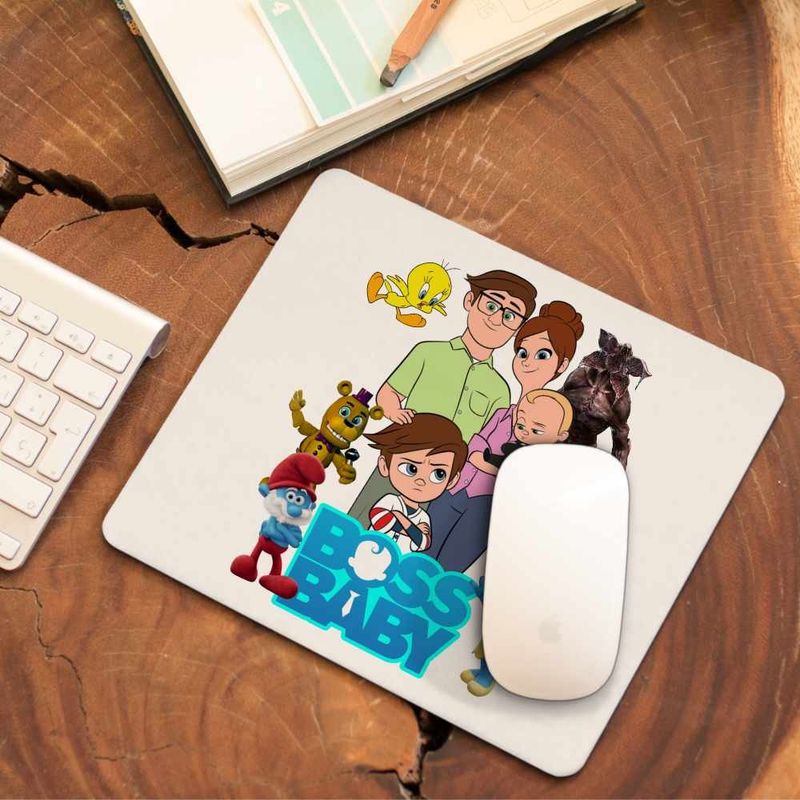 PC, gaming si accesorii - Periferice PC - Mousepad - Mousepad Boss Baby Family, 21x19cm - Infinity.ro