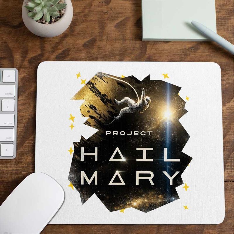 PC, gaming si accesorii - Periferice PC - Mousepad - Mousepad Project Hail Mary Spaceship Mission Tau Ceti, 21x19cm - Infinity.ro