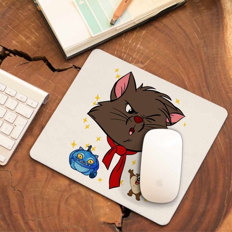 PC, gaming si accesorii - Periferice PC - Mousepad - Mousepad Pisicile Aristocrate Berlioz Motanel, 21x19cm - Infinity.ro