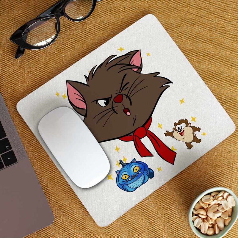 PC, gaming si accesorii - Periferice PC - Mousepad - Mousepad Pisicile Aristocrate Berlioz Motanel, 21x19cm - Infinity.ro