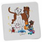 PC, gaming si accesorii - Periferice PC - Mousepad - Mousepad Pisicile Aristocrate Ducesa Familie, 21x19cm - Infinity.ro
