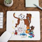 PC, gaming si accesorii - Periferice PC - Mousepad - Mousepad Pisicile Aristocrate Ducesa Familie, 21x19cm - Infinity.ro