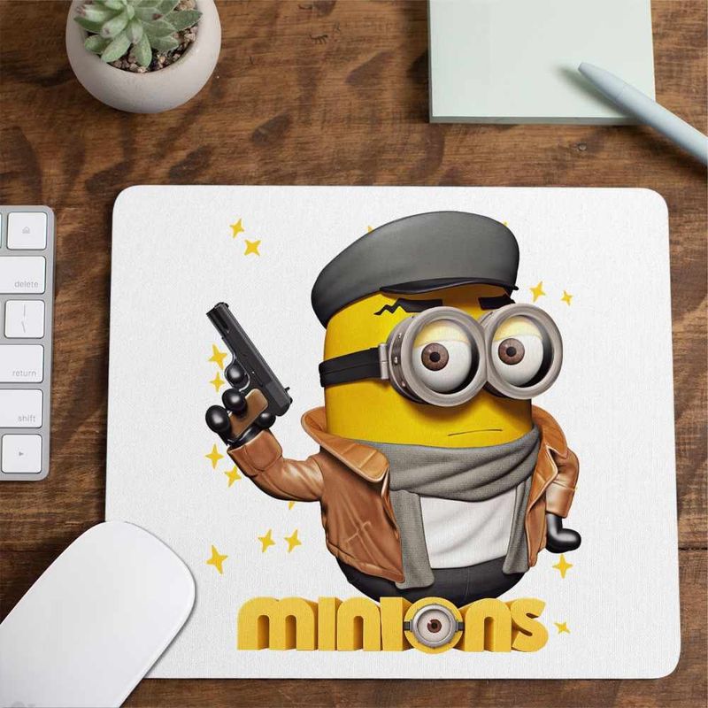 PC, gaming si accesorii - Periferice PC - Mousepad - Mousepad Minions Detective Noir Despicable, 21x19cm - Infinity.ro
