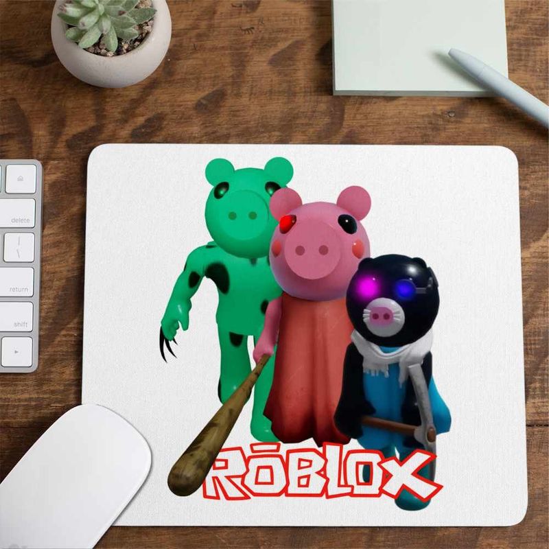 PC, gaming si accesorii - Periferice PC - Mousepad - Mousepad Piggy Dinopiggy Roblox Mimiblue, 21x19cm - Infinity.ro