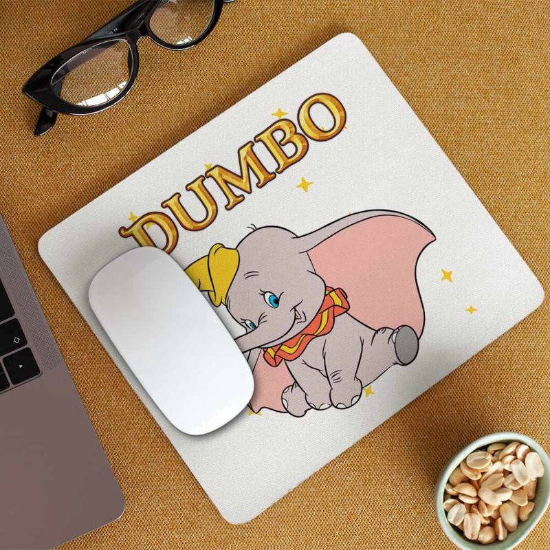 PC, gaming si accesorii - Periferice PC - Mousepad - Mousepad Dumbo Elefant Circ Zburator Urechi Mari, 21x19cm - Infinity.ro