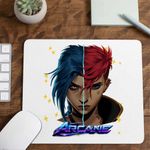 PC, gaming si accesorii - Periferice PC - Mousepad - Mousepad Arcane Jinx Vi Runeterra, 21x19cm - Infinity.ro