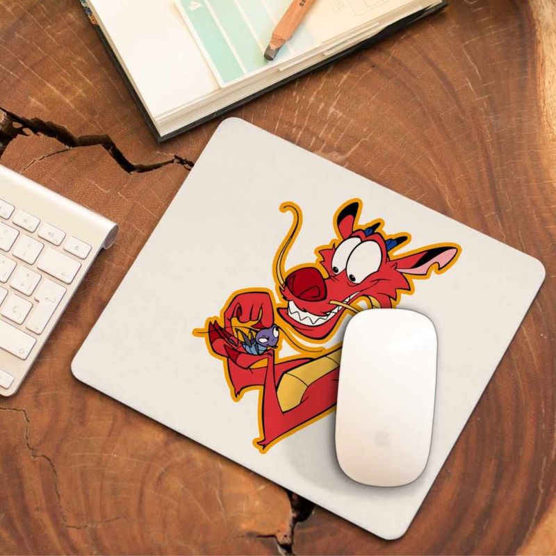 PC, gaming si accesorii - Periferice PC - Mousepad - Mousepad Mulan Mushu Crikee, 21x19cm - Infinity.ro
