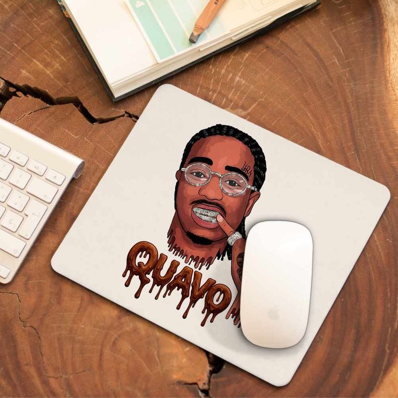 PC, gaming si accesorii - Periferice PC - Mousepad - Mousepad Quavo Lifestyle Hip Hop, 21x19cm - Infinity.ro
