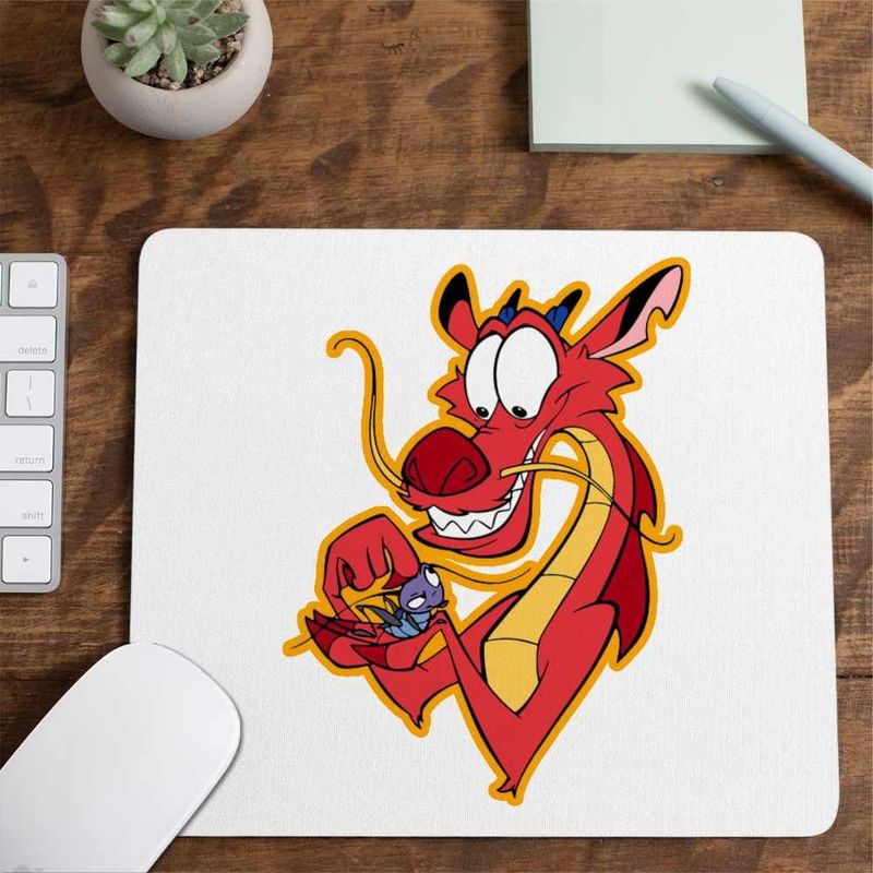 PC, gaming si accesorii - Periferice PC - Mousepad - Mousepad Mulan Mushu Crikee, 21x19cm - Infinity.ro
