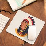 PC, gaming si accesorii - Periferice PC - Mousepad - Mousepad Native American Chief Pene, 21x19cm - Infinity.ro